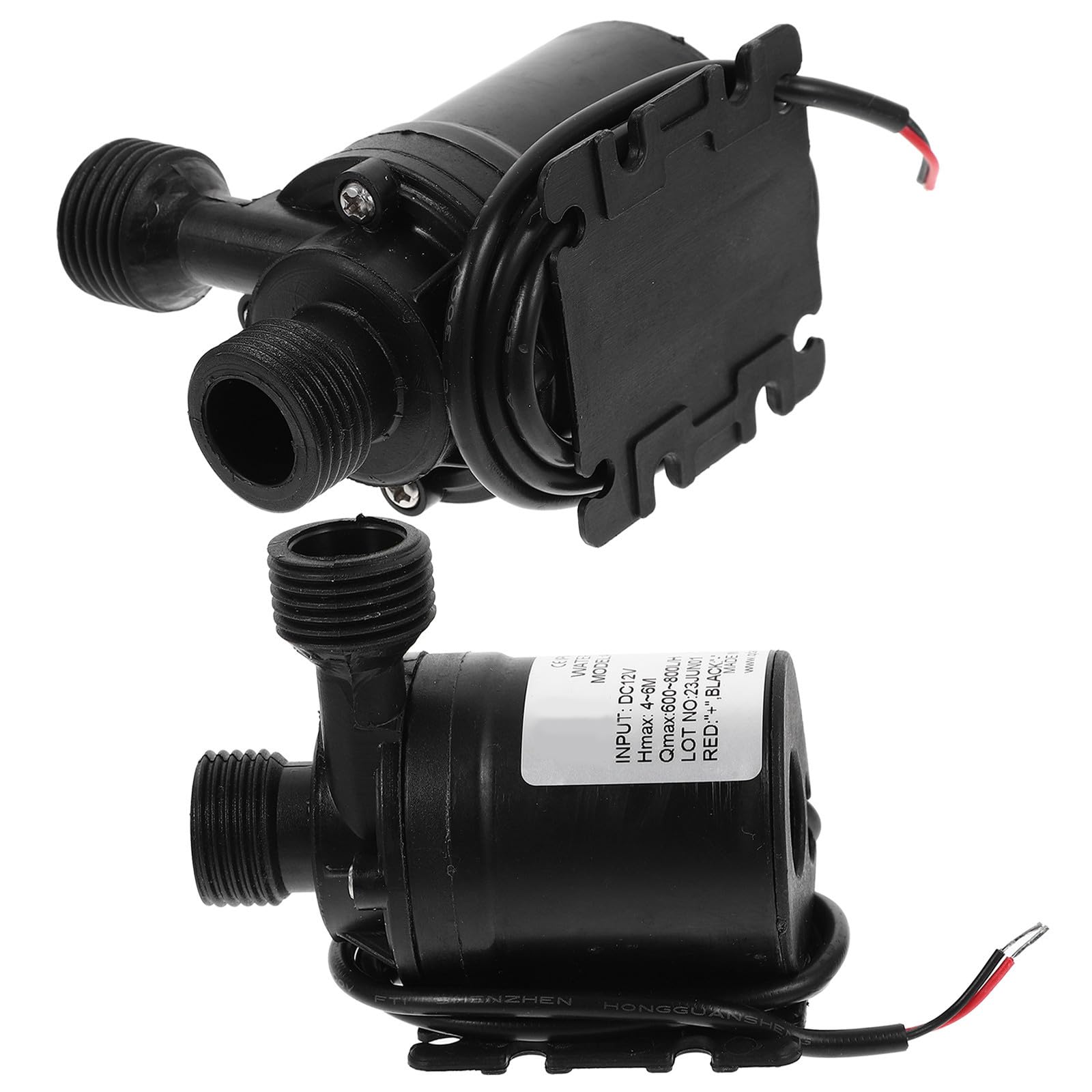 Happyyami Mini Bomba de Agua Sumergible sin Escobillas 12 V Dc, 2 Piezas, Flujo 800 L/h, Adecuada para Circulación en Acuarios y Fuentes de Jardín