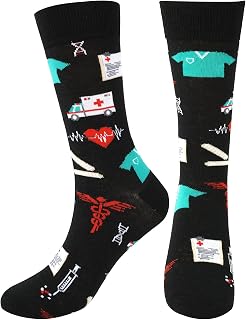 YOYOU Funny Novelty Crew Socks for Women and Men Cozy Casual Socks Cute Ankle Sock Gifts for Couples Friends Family