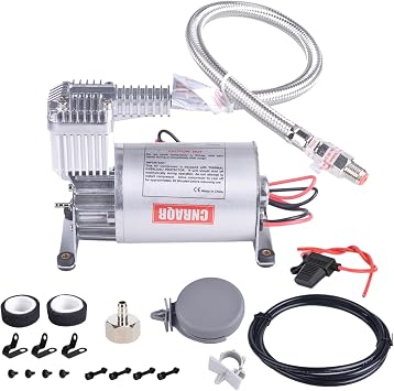 150PSI Heavy Duty Air Train Horn/Air Ride Suspension Compressor 1/4NPT 12V for Car Horns/Pneumatic Suspension Systems/Pneumatic Tools/Car Tires/Motorcycle Tires