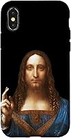 Vista 5 de Funda para iPhone 12 Pro Max Leonardo da Vinci - Salvator Mundi (salvador del mundo)