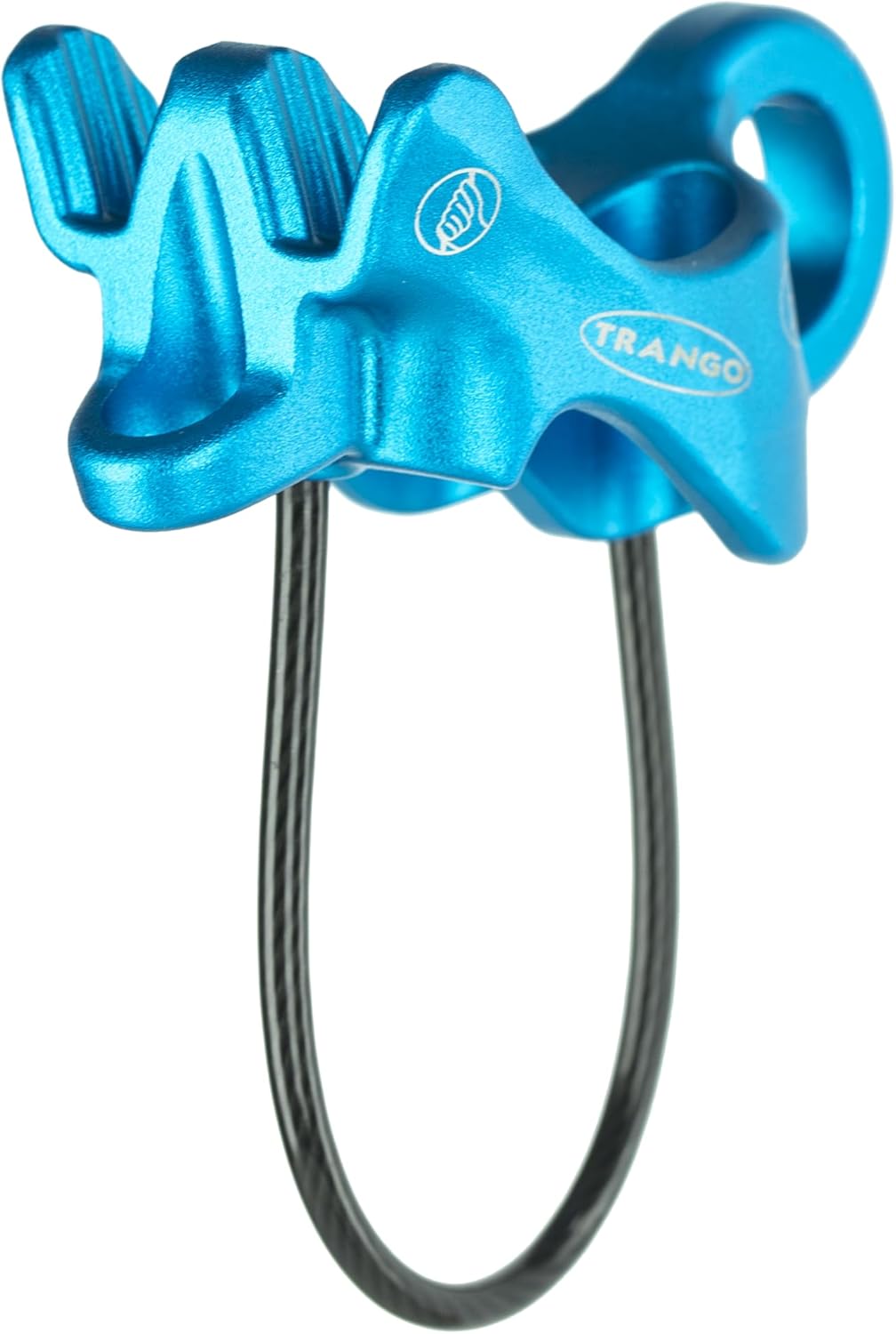 TRANGO Aries Belay Device - Guide Mode Belay Device for Rock Climbing, Compatible with 7.5-11mm Ropes, Hot Forged Aluminum, Available with Regulock Autolock Carabiner