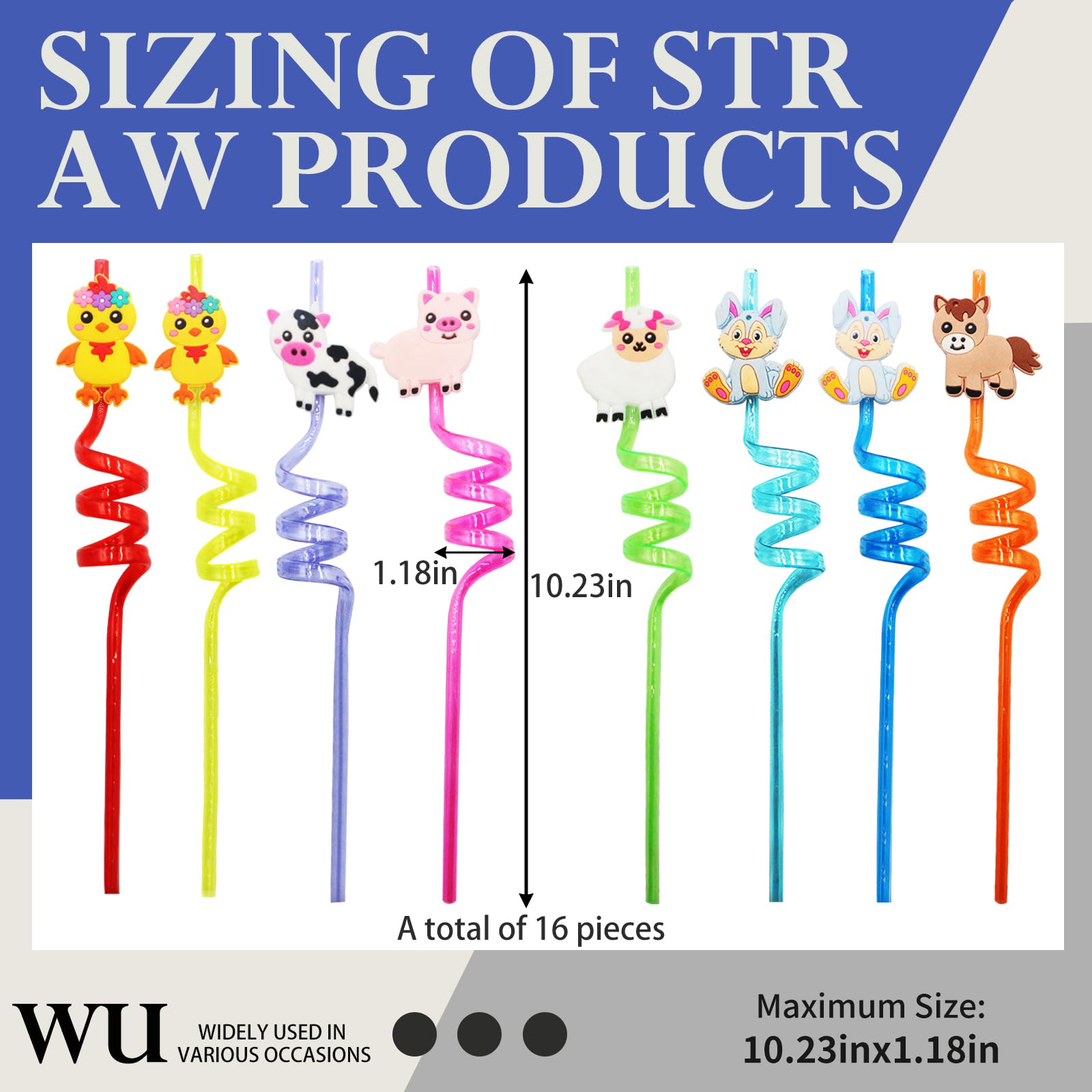 Cannucce Riutilizzabili Con Forme Animali - 8 Pezzi, Per Cocktail, Succo E Bevande - Foto 2