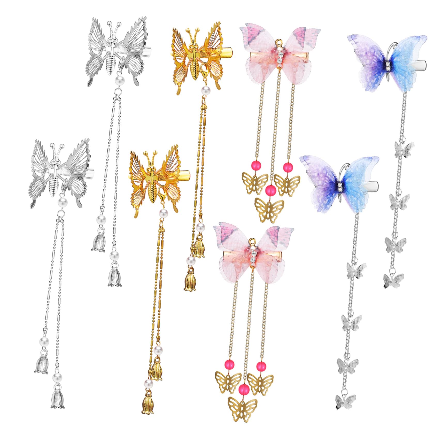 Barrettes à cheveux en métal de qualité supérieure pour coiffure banquet - 8