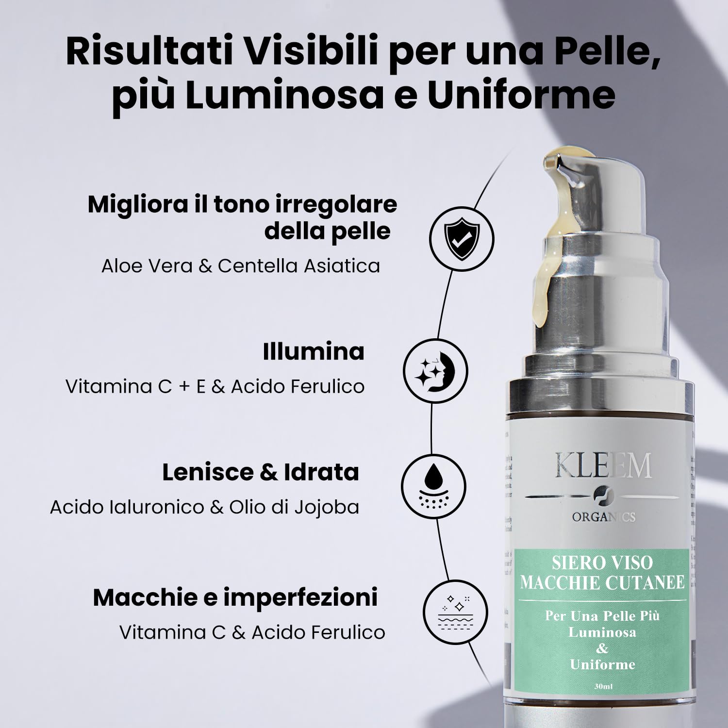 Gel Viso Anti-Età Notte: Riduce Macchie Scure e Pori Dilatati – Uniforma il Tono e Minimizza Imperfezioni – Adatto a Tutti i Tipi di Pelle – Formula Naturale con Vitamina C, E e Acido Ialuronico