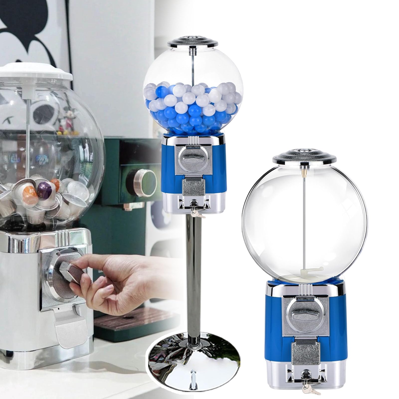 Dispensador de cápsulas de café con almacenamiento para cápsulas, incluye soporte y conchas decorativas para uso doméstico u oficina