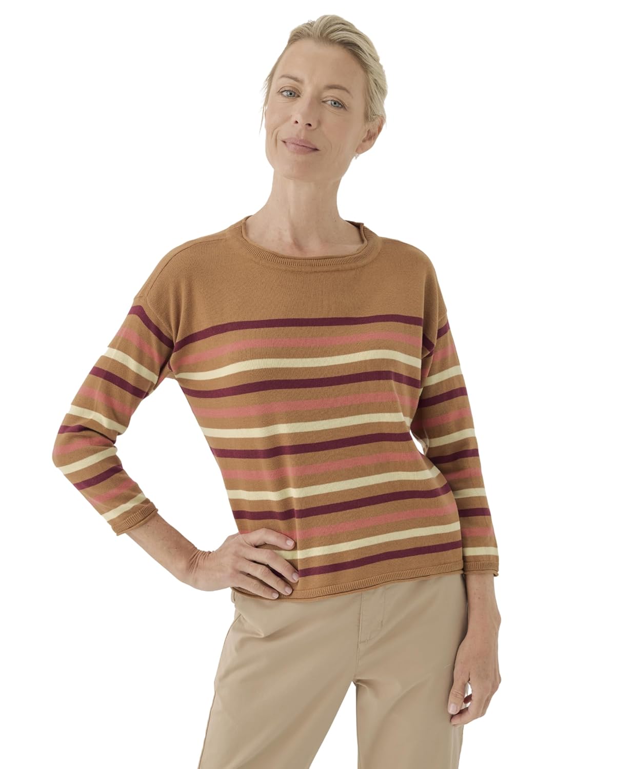 Pact Organic Cotton Womens Knit Wide Neck Sweater