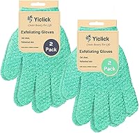 Vista 5 de Yiclick Guantes Exfoliantes Pesados, Guantes Exfoliantes para el Cuerpo Exfoliante para Baño y Ducha, Exfoliante Corporal para Eliminar la Piel