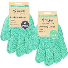 Heavy Exfoliating Gloves, Exfoliating Body Scrubber for Bath Shower Exfoliation, Body Scrub Exfoliator for Dead Skin Remover, Exfoliate Sponge Loofah Washcloth Mitt Men Women