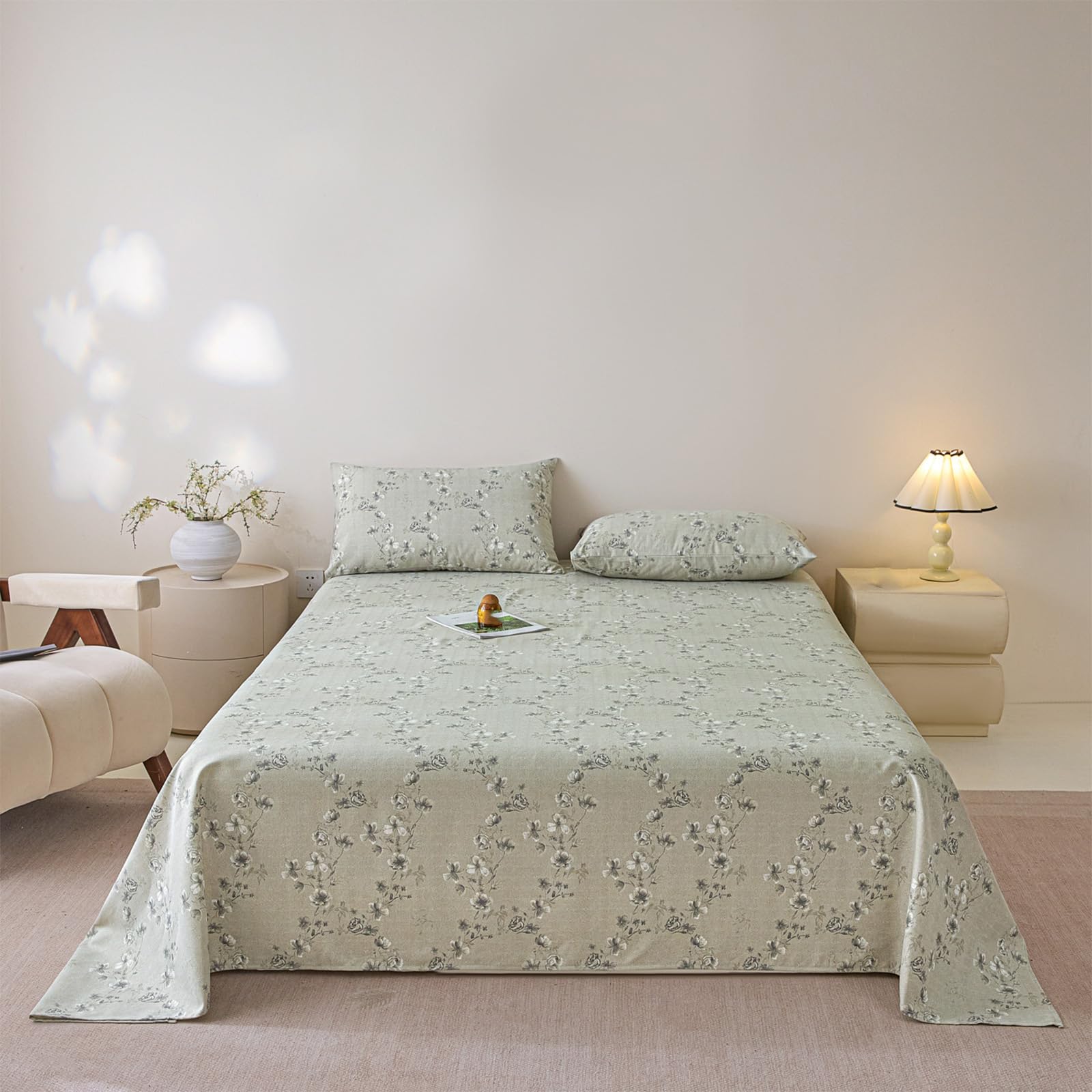 Drap plat 230x240cm en coton supérieur de qualité hôtelière avec ses taies
