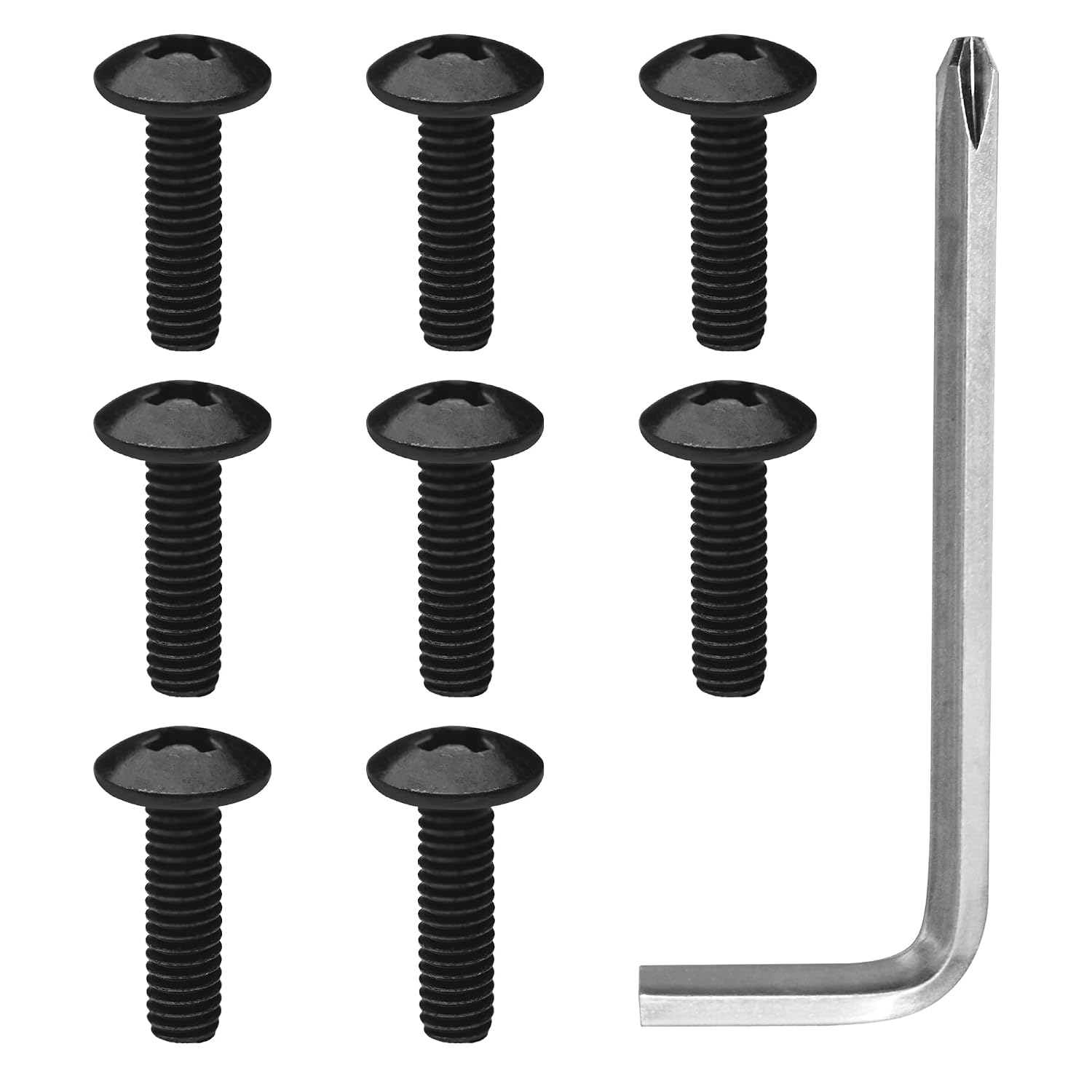 TV Stand Screws M4XL14 Set of 8 and Screwdriver