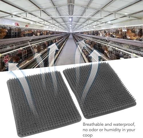 Miniatura 5 de Almohadillas para caja de anidación de pollo, 6 alfombrillas de gallinero, forros de caja de anidación de plástico lavable, ropa de cama de pollo