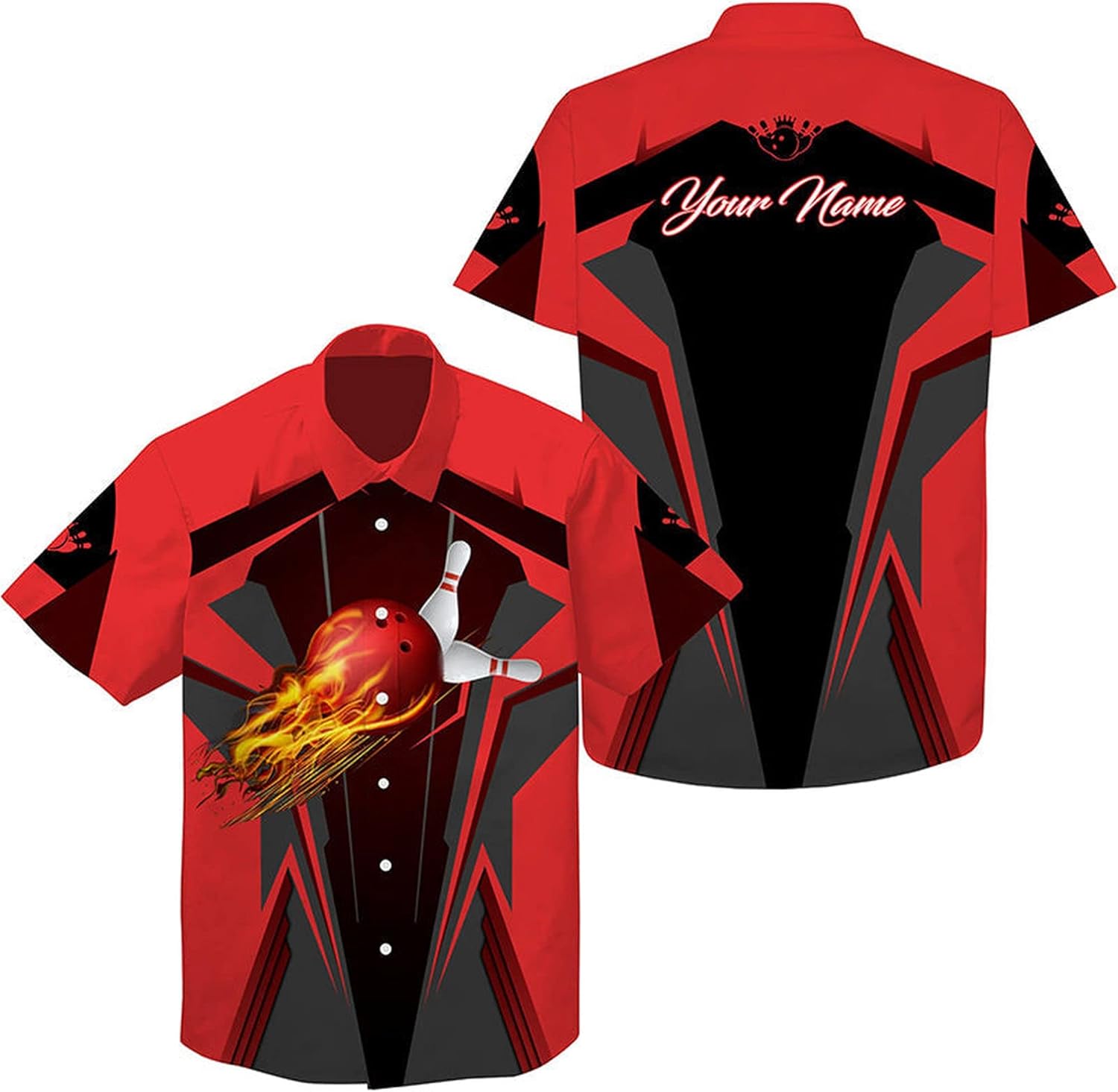 Personalized Bowling Shirts, Bowling Jerseys for Men, Hawaiian Shirt for Men, Personalized Hawaiian Bowlers
