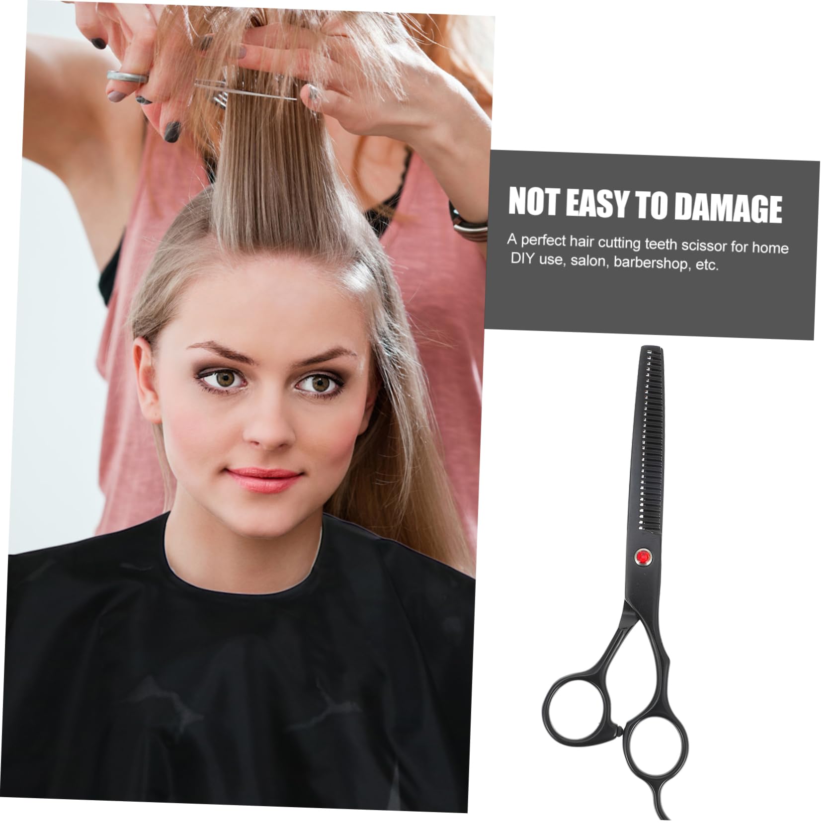 Ipetboom 2pezzi Forbice Per Sfoltire Professionale Acciaio Inossidabile Con Denti Strumento Da Parrucchiere Per Taglio e Texture Dei Per Barber e Saloni Di Bellezza