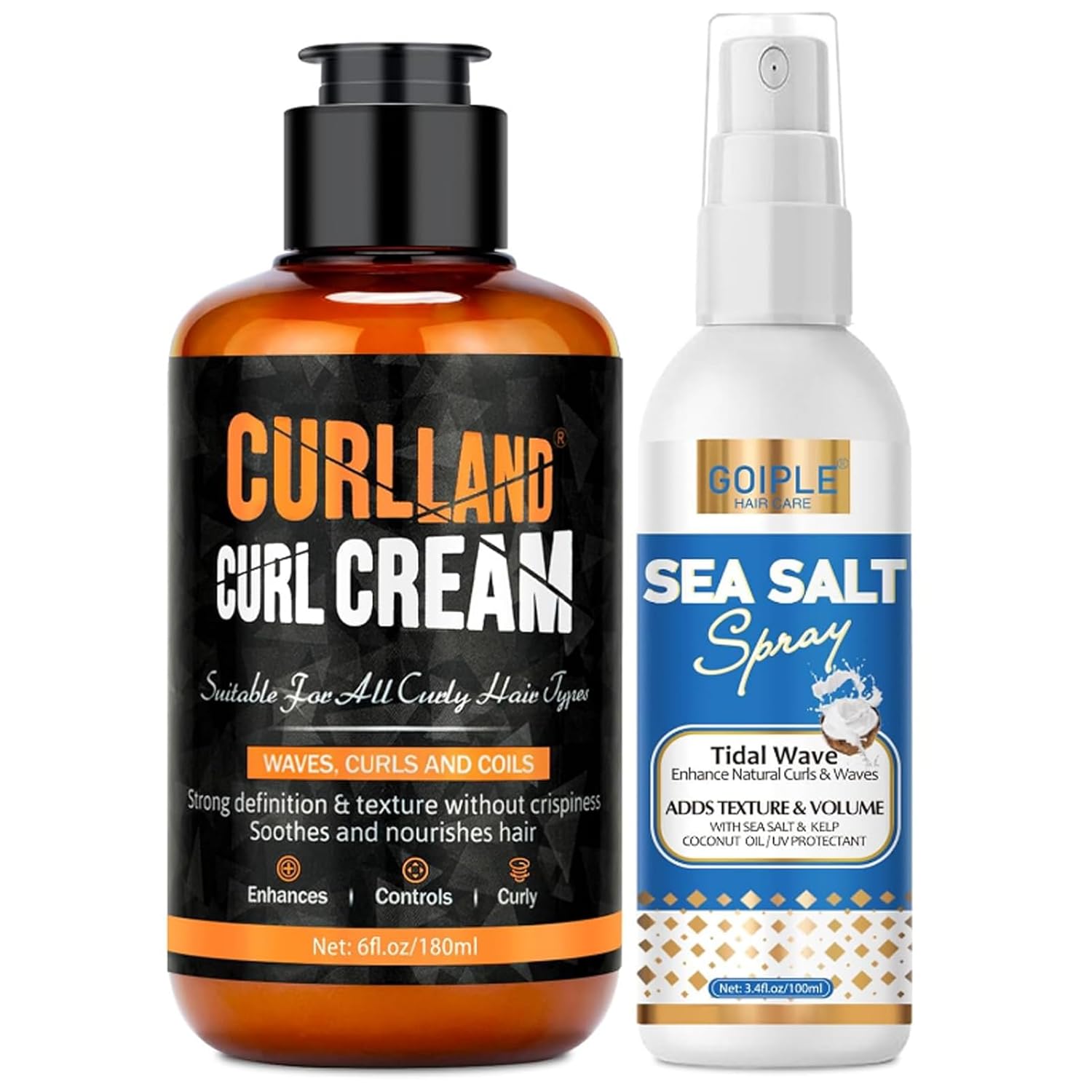 Curl Cream for Men Hair Styling Cream For Wavy and Curly - Mens Curly Hair Products Defines Curls