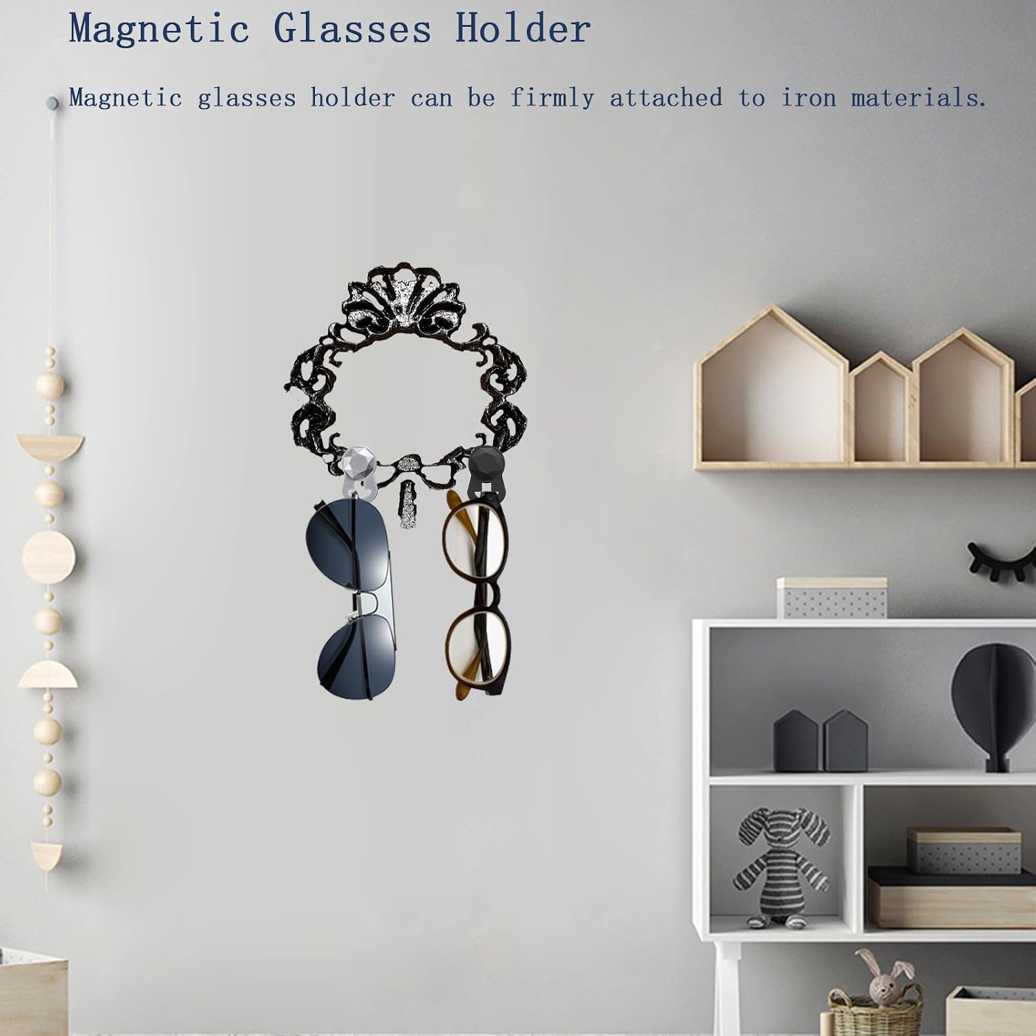 Magnetic Eyeglass Holder for Clothes Glasses Chain Strap Solution, Suitable for Sunglasses Reading Glasses Gift Idea