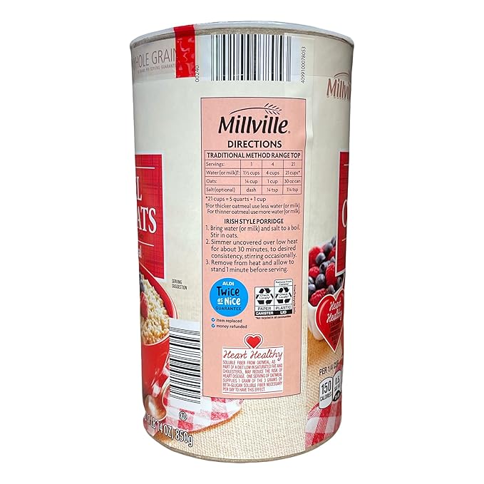 Avena Steel Cut, Grano Entero Tradicional, Saludable para el Corazón, 30 oz (Pack de 2) miniatura 2