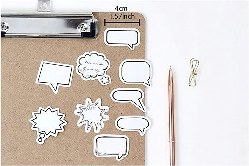 Miniatura 2 de Dialog Box Pegatinas de papel para diario, planificador, álbum de recortes, cuaderno, cuaderno bala, 90 unidades
