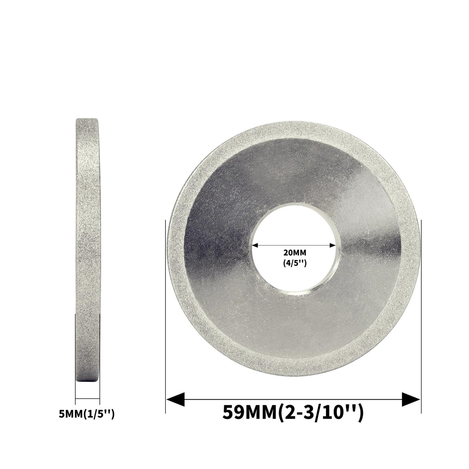Disco de muela abrasiva 60x20x5x6 mm - Muelas abrasivas for herramientas corte y afilado