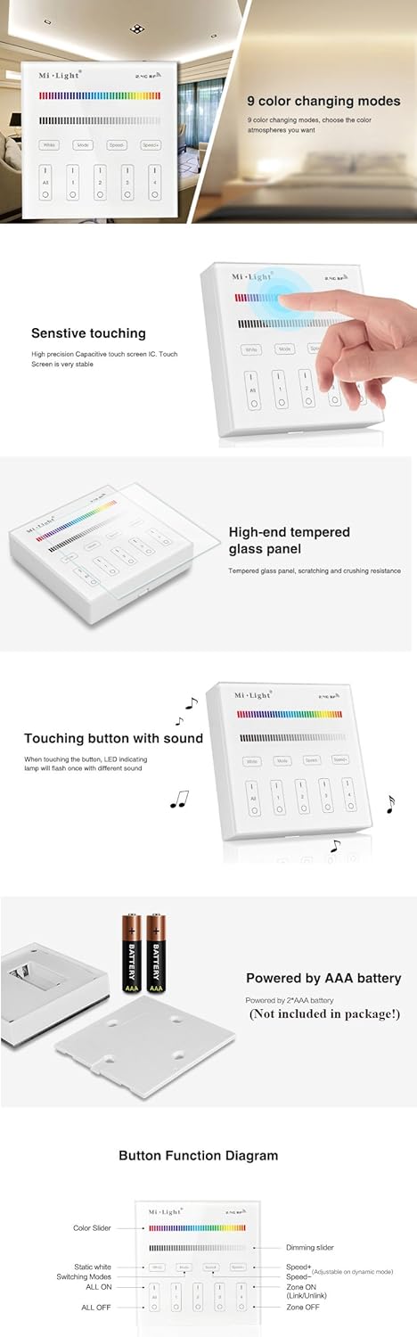 LGIDTECH B3 Controller 2.4GHz wireless range