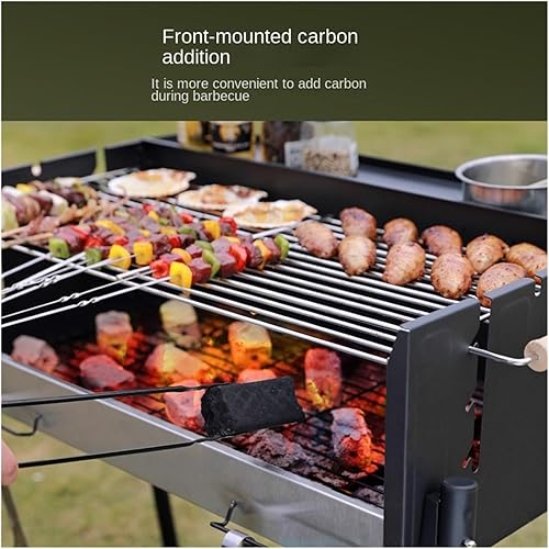 Miniatura 3 de BBQ Grill Portable Smokeless BBQ Grill Charcoal Stove Outdoor Courtyard Barbecue Tool Set Garden Folding Outdoors Barbacoa Stand Barbecues Picnic