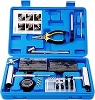 AUTOWN 68pcs Heavy Duty Tire Repair Kit - Universal Plug Patch Tools for Car, Motorcycle, Truck, ATV, RV, Tractor & SUV Punctures