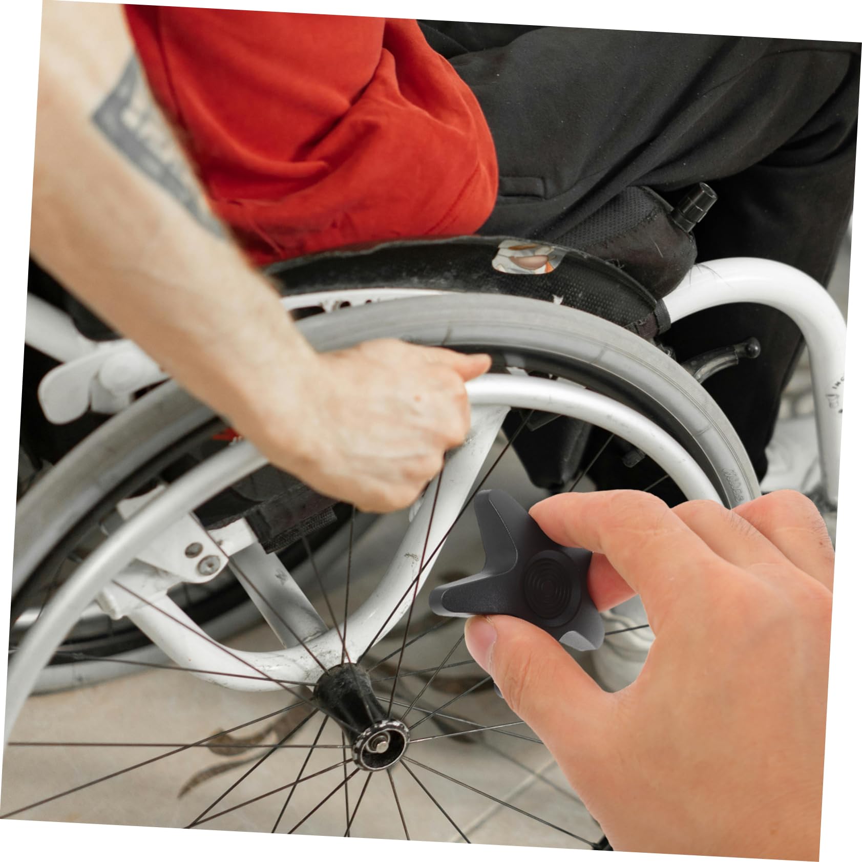 Healeved 24piezas Ruedas De Ajuste Para Sillas De Ruedas De Repuestos Antideslizantes Compatible Diversos Modelos Instalación Fácil y Rápida