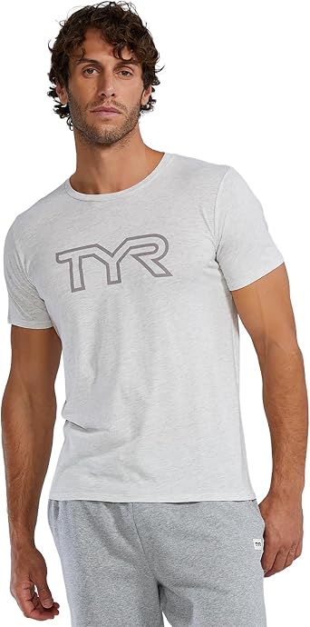 TYR Unisex Adult Ultrasoft Lightweight Short Sleeve Big Logo Tech Tee