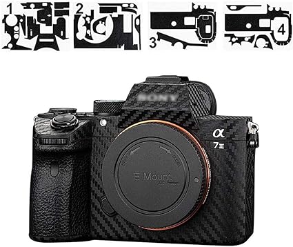 Amazon Draduo Sony iii 傷防止カメラ 胴体保護ステッカー Mark Iii カメラステッカーのみ対応 滑り止め 傷防止 スキンシールド カーボンファイバーフィルム 4パック ブラック カメラ 双眼鏡用ストラップ ホルダー 通販