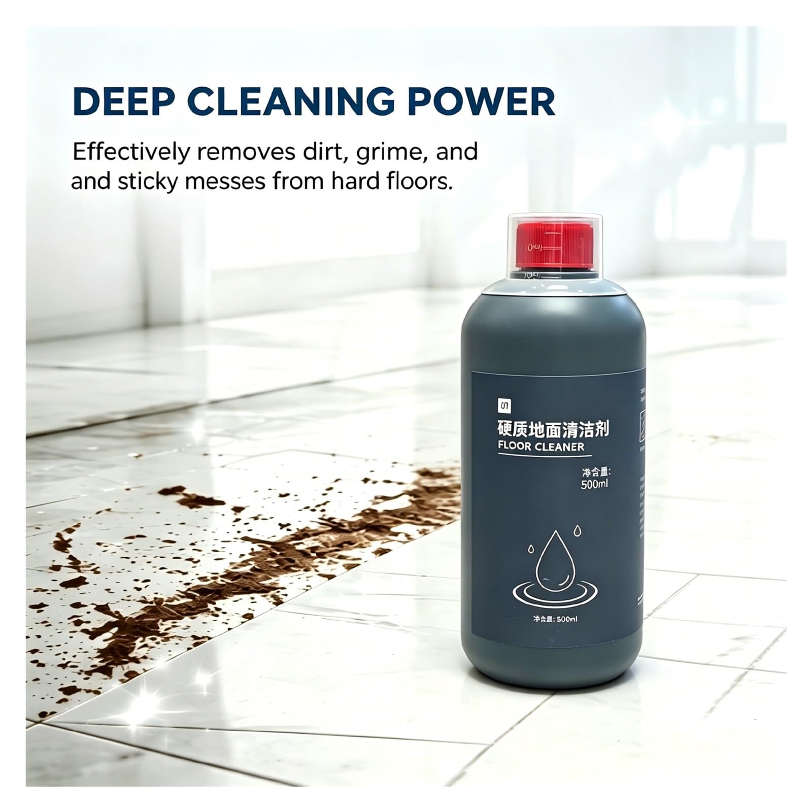 Detergente For Pavimenti Duri, 500 Ml, Compatibile Con Dyson Wash G1 V12 | Rimuove efficacemente le macchie, è delicato sulle superfici ed elimina gli odori sgradevoli(2 bottles)