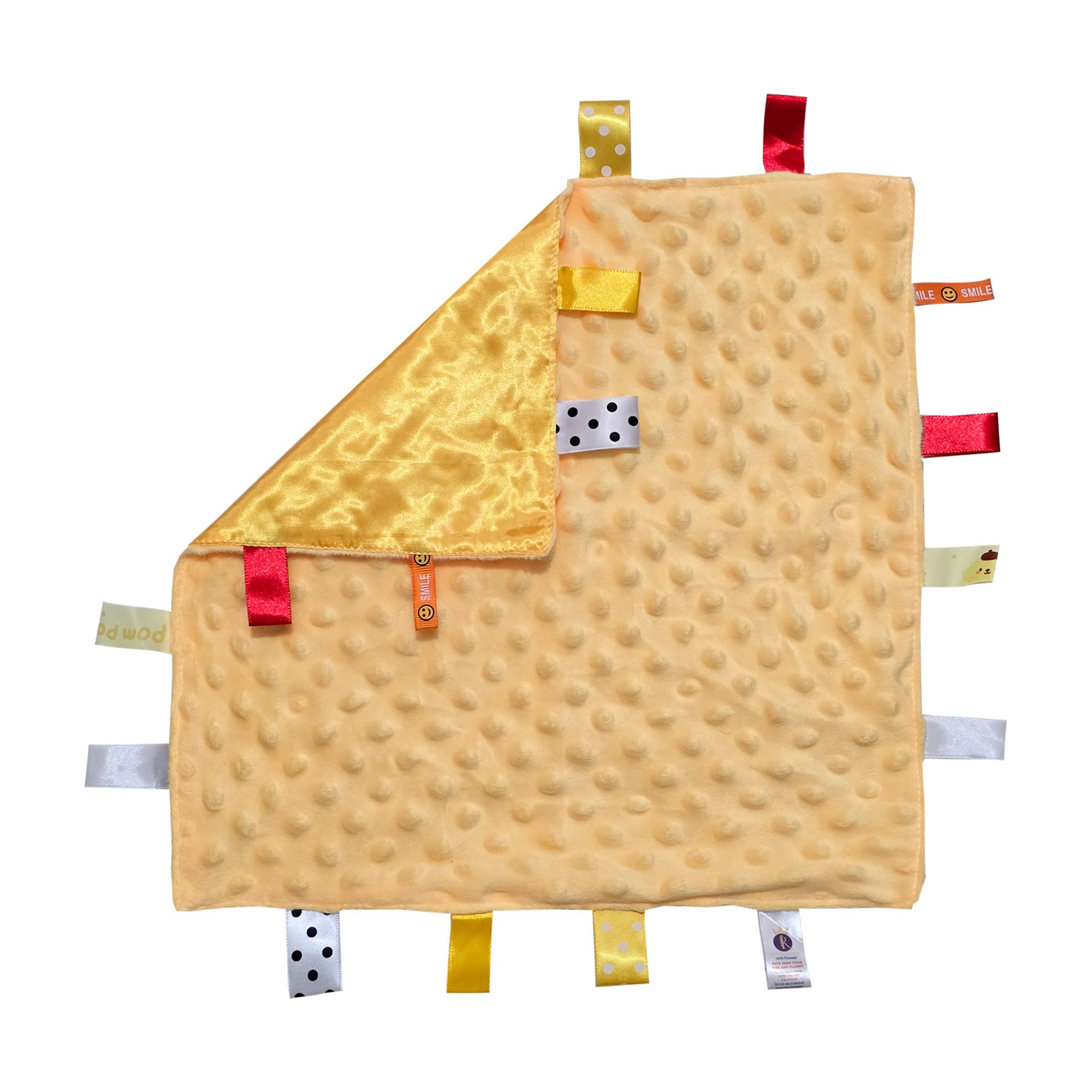 Royal Icon Baby Comforters tag blanket, Ultra Soft and Unique Design Taggies for Babies