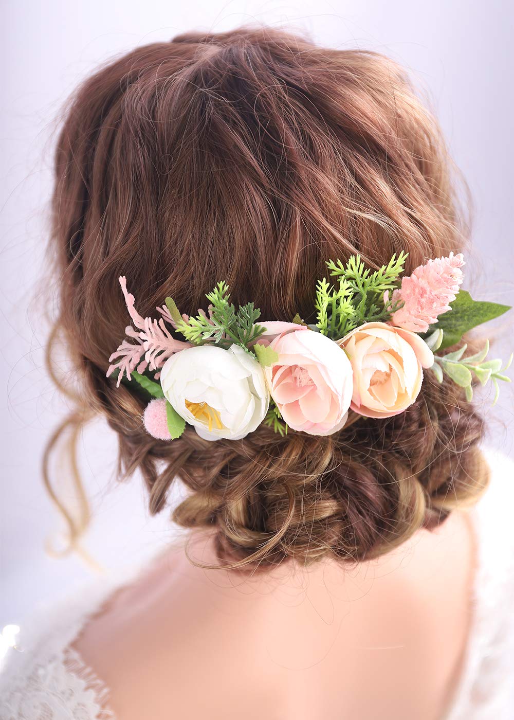Amazon.com : Kercisbeauty Pink and White Prom Floral 