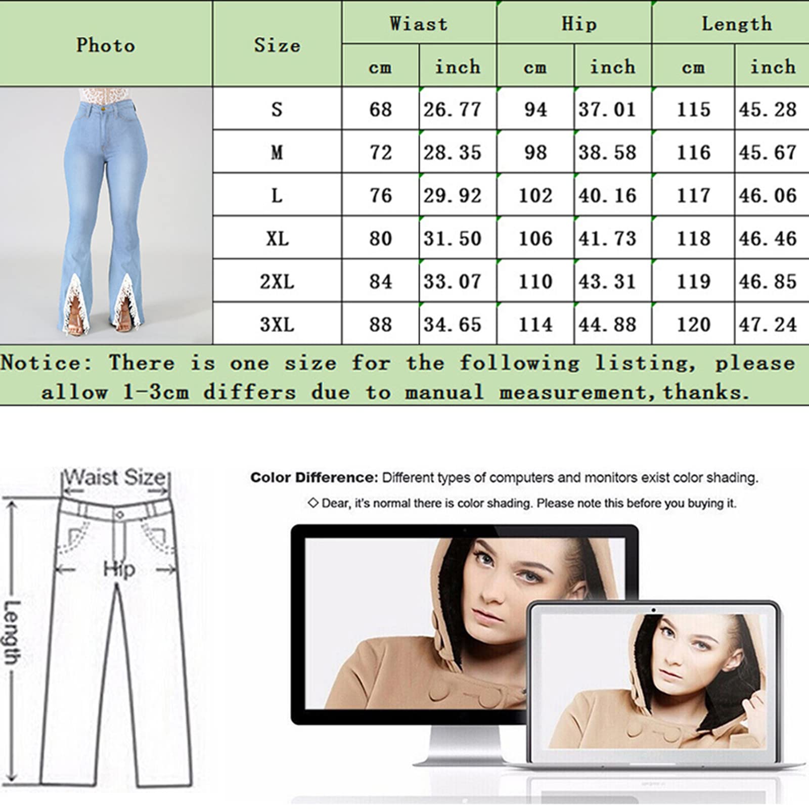 WFEI Jeans da Donna Jeans Bull High Vita Slim Band Micro Streetwear Flare Pants Hole Jeans Pantaloni Denim Pantaloni Denim