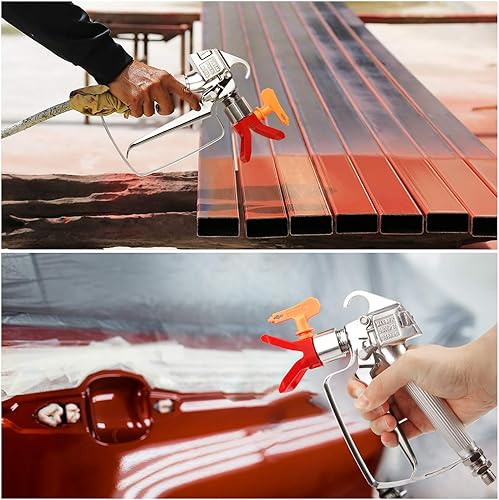 Miniatura 6 de CPROSP Pistola pulverizadora sin aire, alta presión 3600 PSI con 4 juntas giratorias 215,315,417,523 y 6 filtros