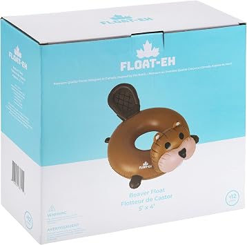 FLOAT-EH Beaver Pool Float for Adults - Beach Floats are Thick, Durable, and Vinyl Designed - Lake Floaties Inspired by The North