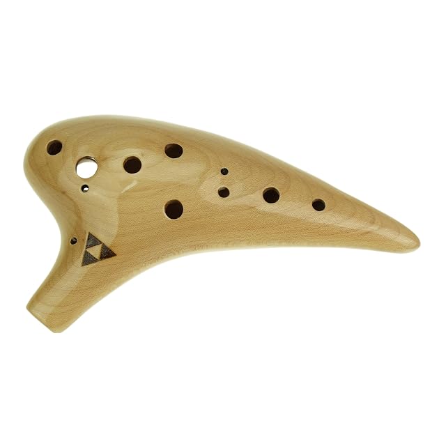 OcarinaWind 12 Hole Maple Wooden Ocarina Alto C Tenor C Musical Instrument Gift for Game Lovers
