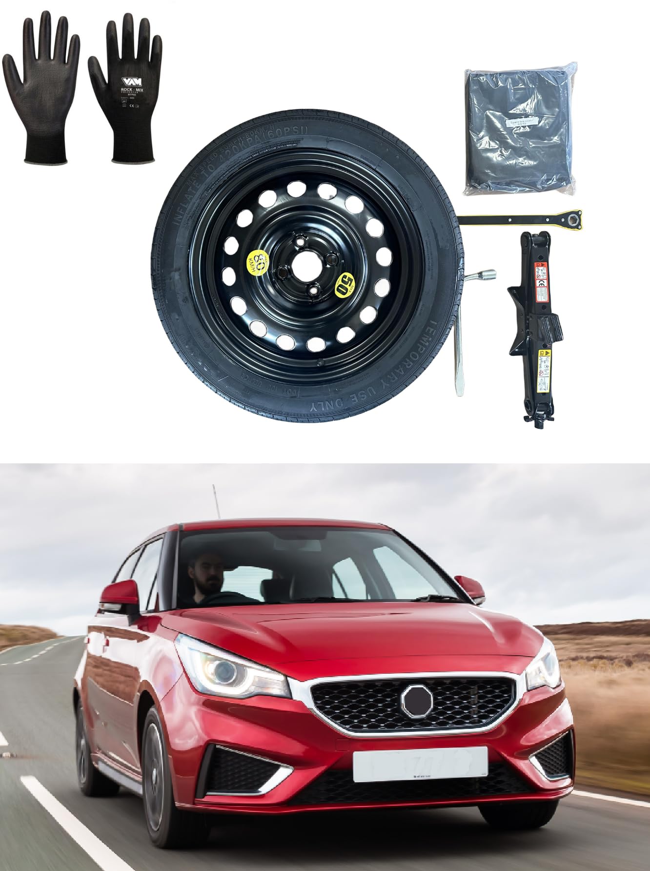 Kit roue de secours galette 16'' compatible MG3 haute résistance - 3