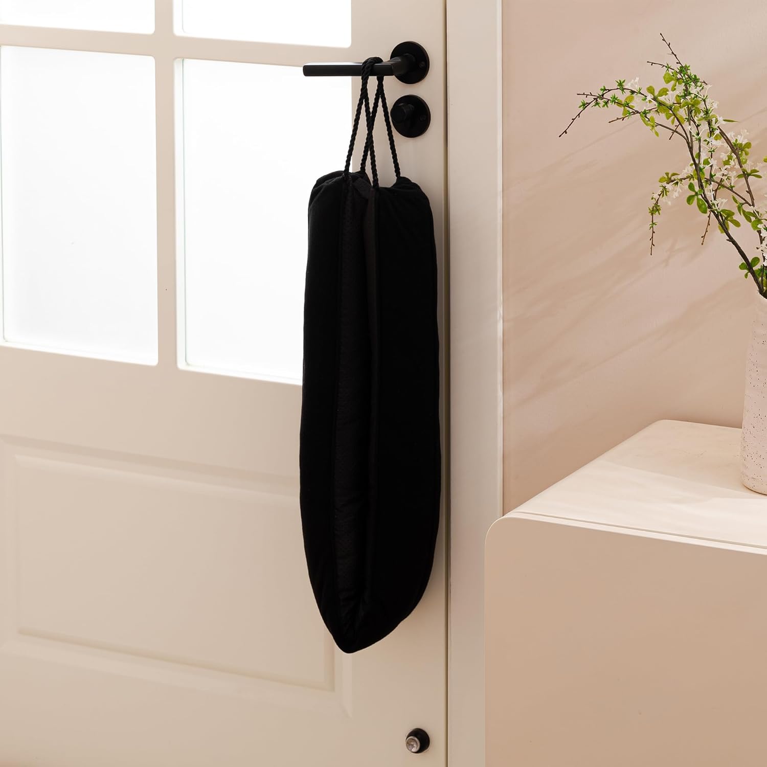 Sunolga 2-Pack 38" Door Draft Stopper Blocks Hot Cold Air with Removable Washable Cover for Gaps Up to 3", All-Season Noise, Light, Dust and Wind Seal for The Bottom of Door