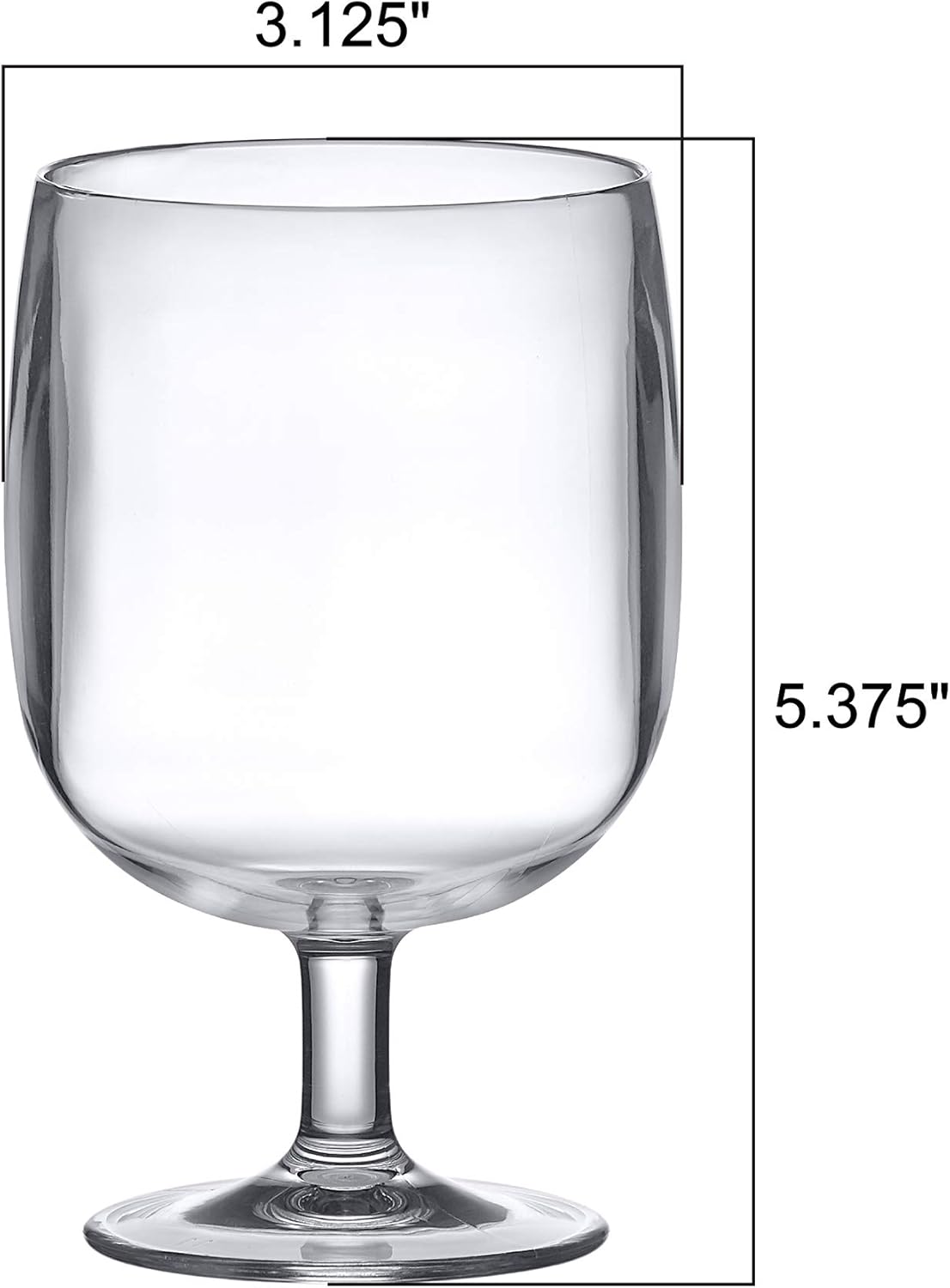Amazing Abby - Stacy - 12-Ounce Stackable Plastic Wine Glasses (Set of 8), Reusable Plastic Wine Glasses, BPA-Free and Shatter-Proof, Perfect for Poolside, Outdoors, Camping, and More - Image 5