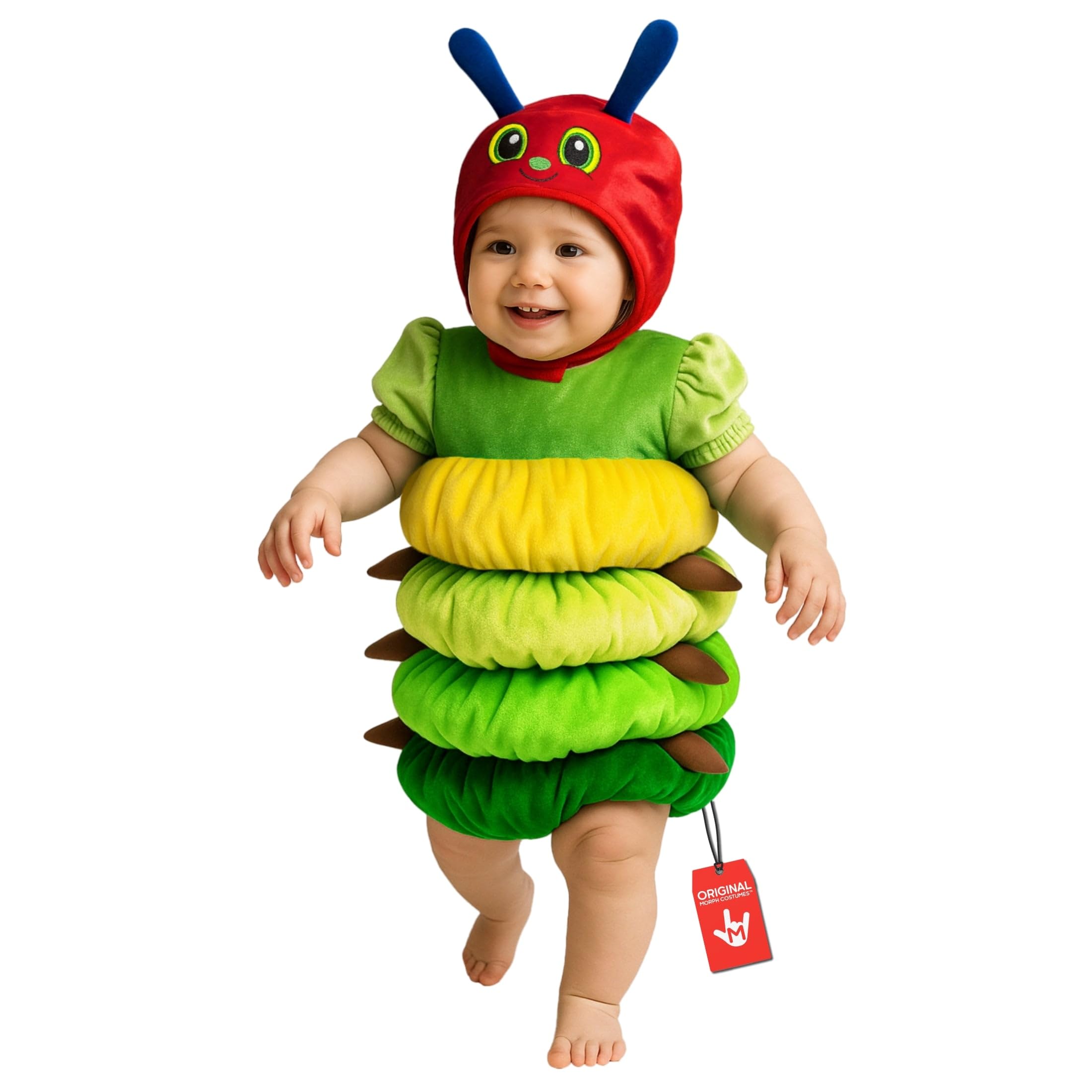 Morph Caterpillar Costume kids (1-6Yrs), Toddler Caterpillar Costume Baby, World Book Day Costumes For Girls & Boys 3-4 Years