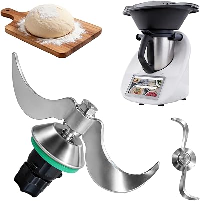 Stainless Steel Dough Hook for Vorwerk Thermomix TM5/TM6/TMF | Residue-Free, Quick-Clean Replacement Mixing Attachment