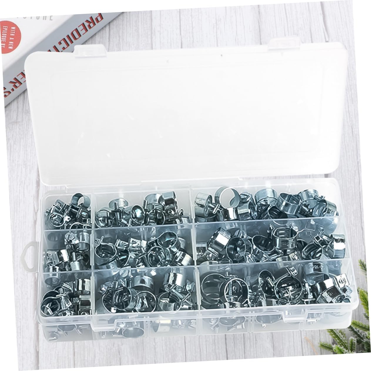135pcs Metal Hose Clamp Zinc Plated Clips for Hose and Lightweight Water Clamps Easy to Use and Store