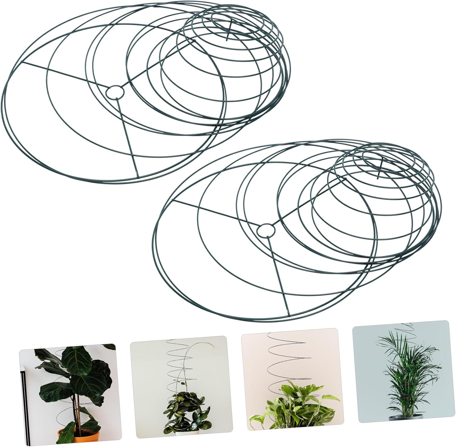 2pcs Spiral Plant Support Cage for Tomatoes Durable Garden Holder for Climbing Plants Easy to Use Trellis for Vines Flowers and Vegetables Patio