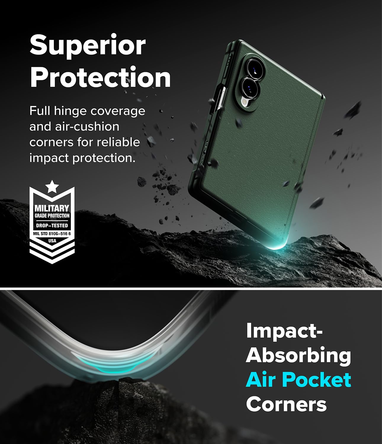 Ringke Funda y Protector Pantalla para Galaxy Z Fold 8