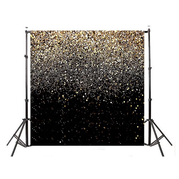 Buy WOLADA 8x8FT Gold Backdrop Glitter Backdrop Gold Spots Bokeh