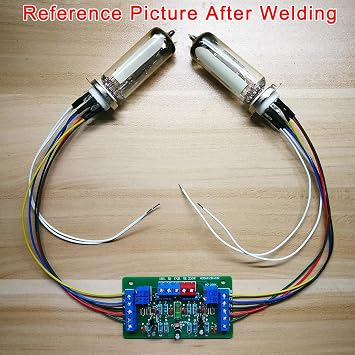 Dual Way Magic Eye 6E2 Tube Audio Level Indicator Module, 1 Set | VU Meter, Music Spectrum, Vacuum Tube Level Indicator, Driver Board, DIY Kits