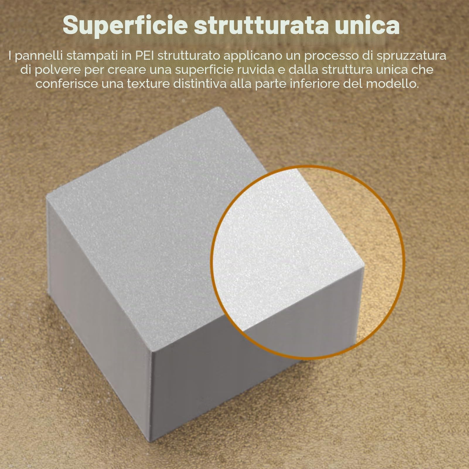 CCTREE Piastra di costruzione PEI testurizzata a doppia faccia originale 257x257MM per Bambu Lab X1C/X1/X1E/P1P/P1S/A1 PEI Lamiera di acciaio per molle rimovibile flessibile Piastra di costruzione