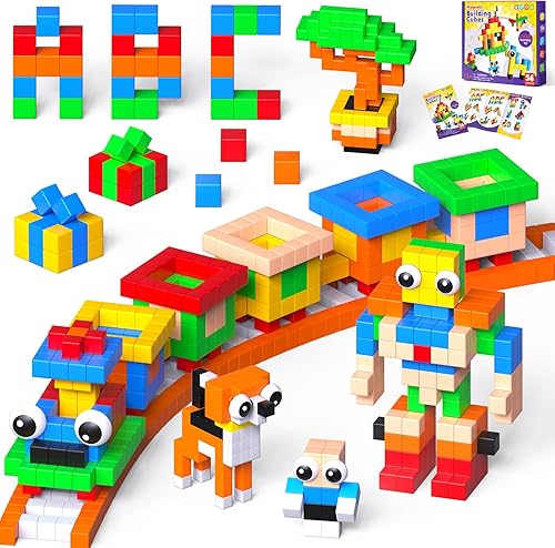 Miniatura 10 de Goody King Bloques Magnéticos|Juego de 150 Bloques de Construcción Magnéticos, Imanes Apilables para Niños, Juguete Sensorial para Juguetes de