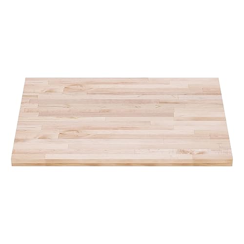 DuraSteel Encimera de bloque de carnicero de 30 x 36 pulgadas, banco de trabajo de madera maciza de arce para cocina, restaurante, gabinete, tablero