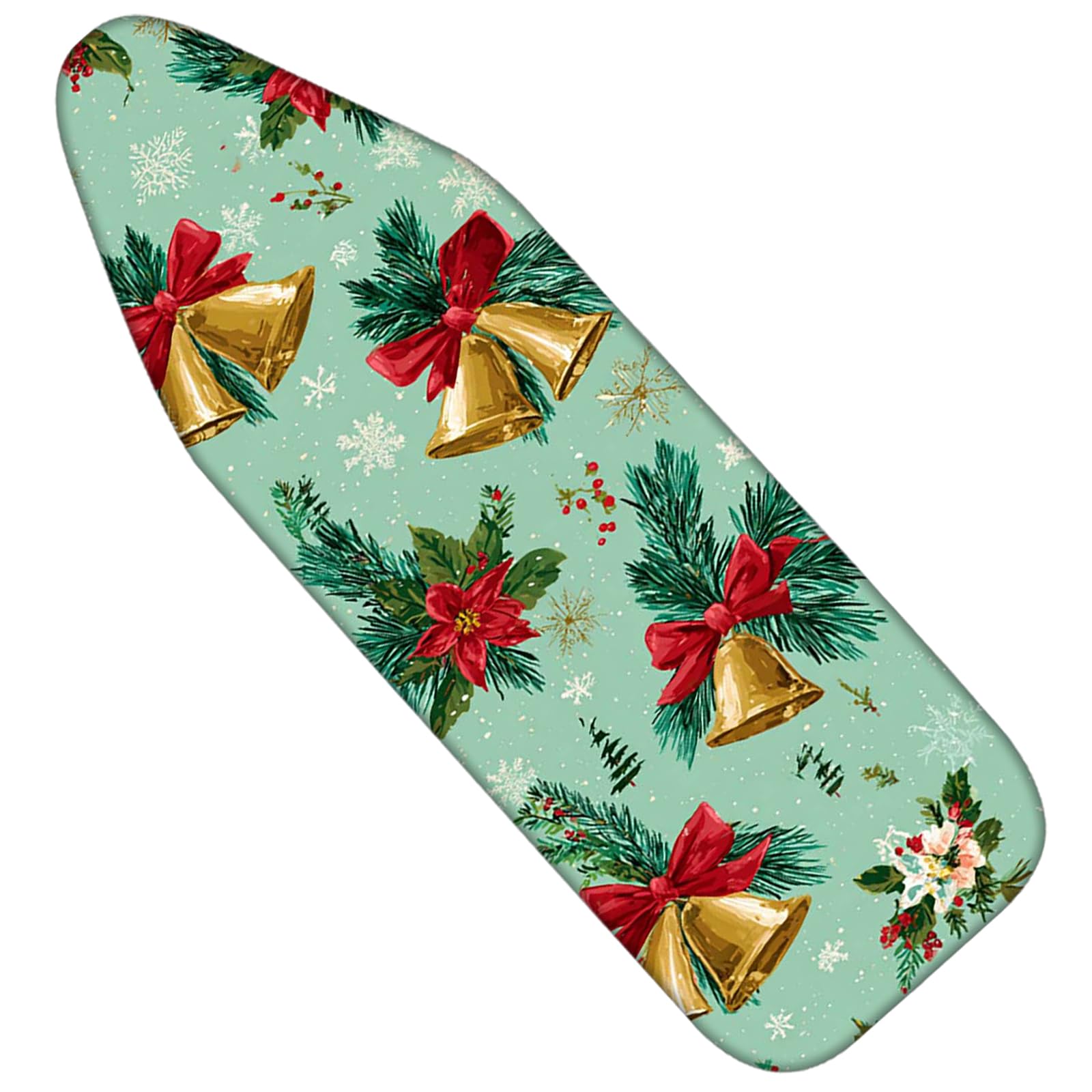 Nuxovilar Winter Bells Poinsettia Ironing Board Cover 15x54