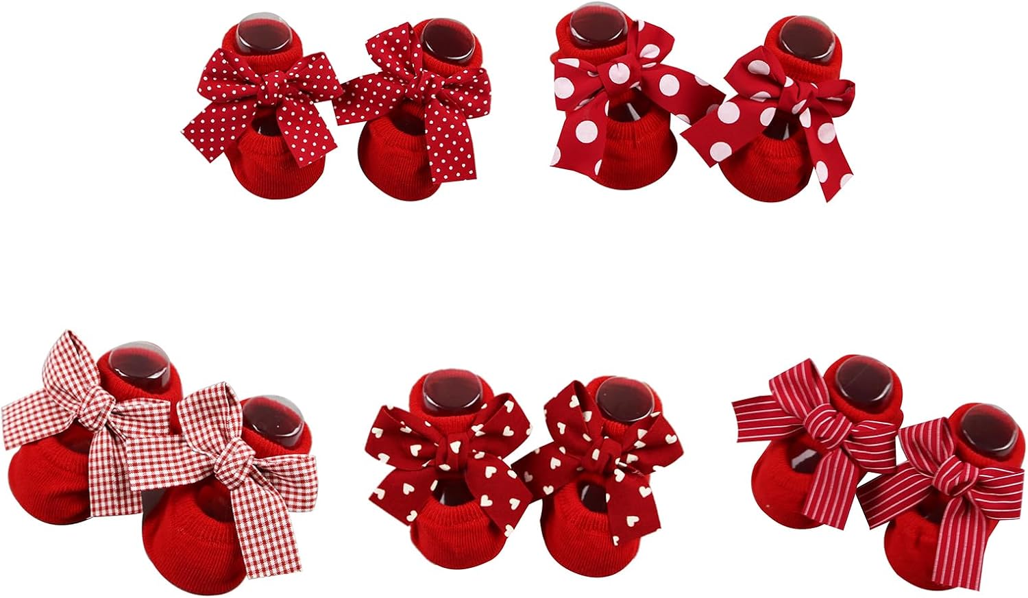 Baby Socks Toddler Floor Socks Boy Girl Unisex Anti-Skid Floor Socks Bow Ankle Socks Stockings for Babies 0-1Y